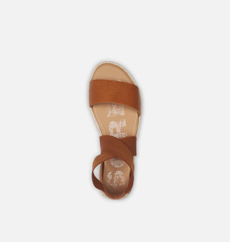 Sorel Kadın Ella™ Jute Flat - Sandalet Kahverengi - 238-MBEGDC